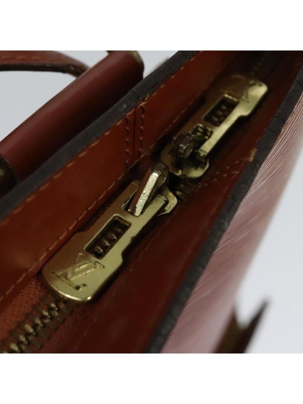 Authentic LOUIS VUITTON Epi Coblanc Shoulder Bag Brown M52293 LV - Picture 2 of 16